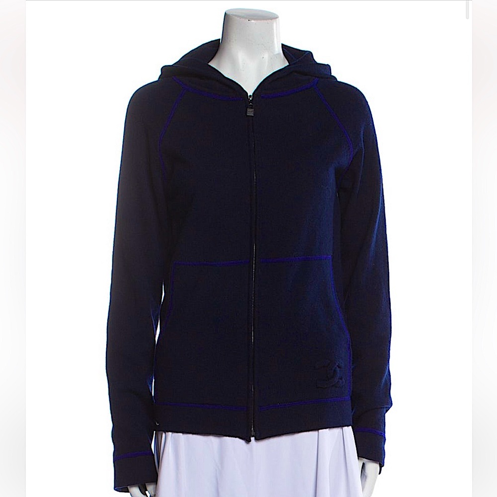 Chanel cashmere jacket sweatshirt